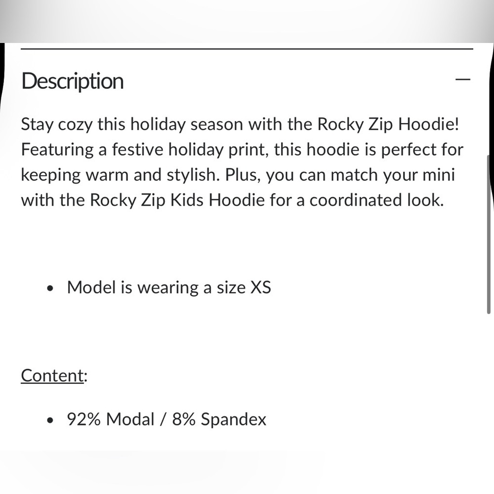 Beach Bunny Rocky Zip Hoodie- Holly-Day Large - Picture 6 of 9